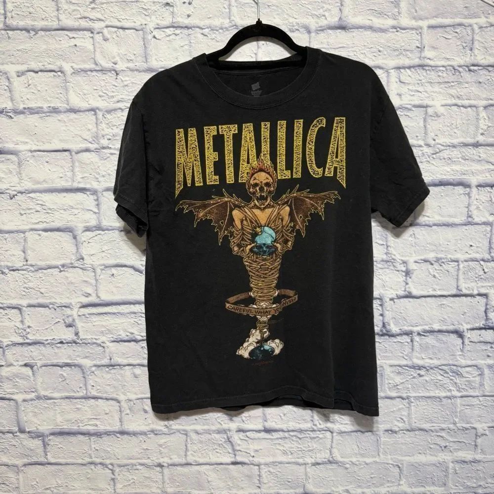 Metallica King Nothing T-shirt size M Double Sided Print Hanes Comfort Soft